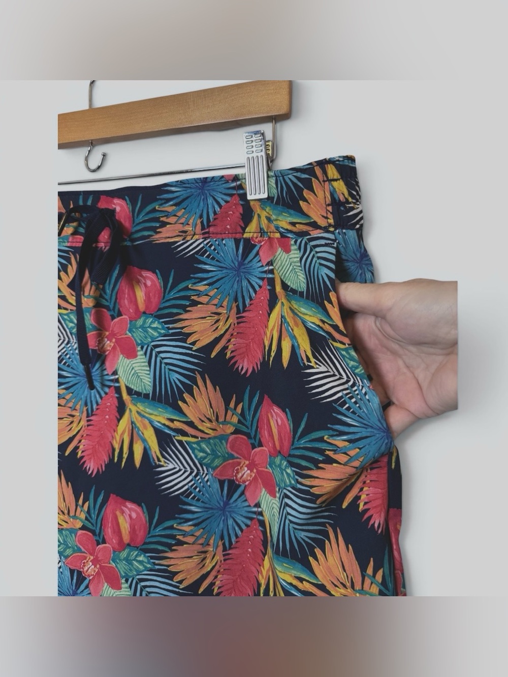 Speedo Women’s Tropical Swim Skort Built-In Shorts Pockets XL - Picture 3 of 10